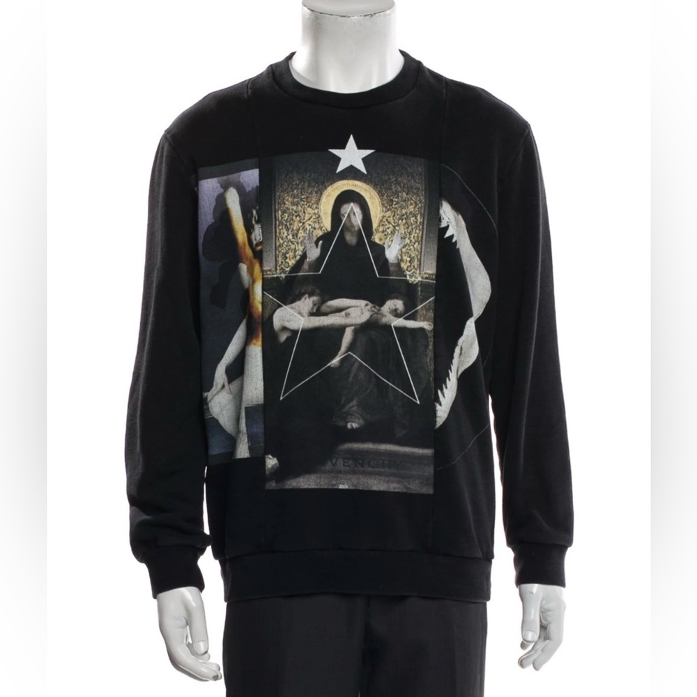 Givenchy men long sleeve Maria crew neck top size S
